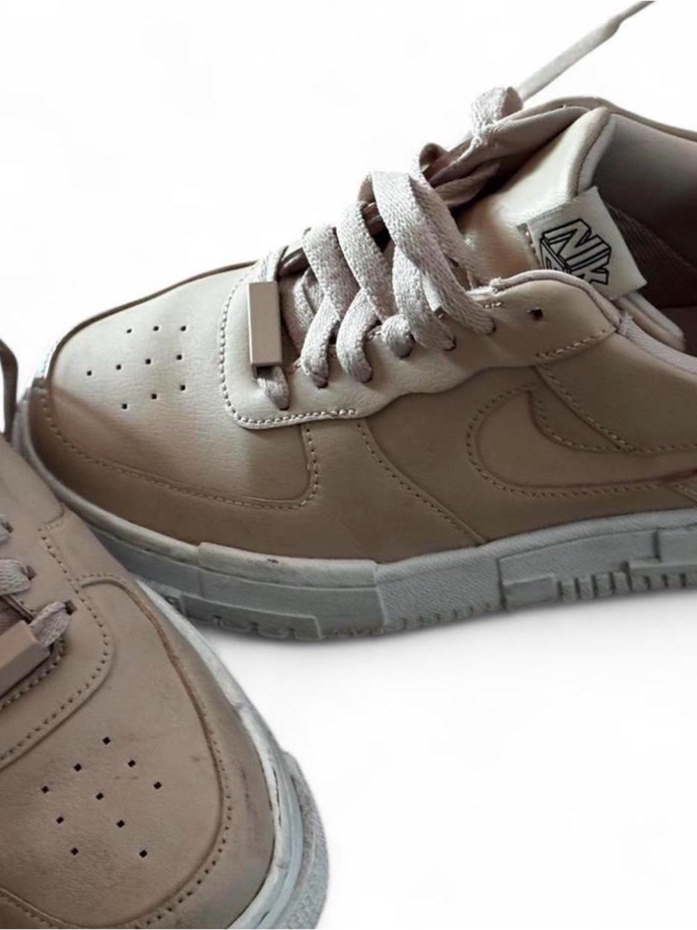 Nike Women's Air Force 1 Light Pink/tan and Cream